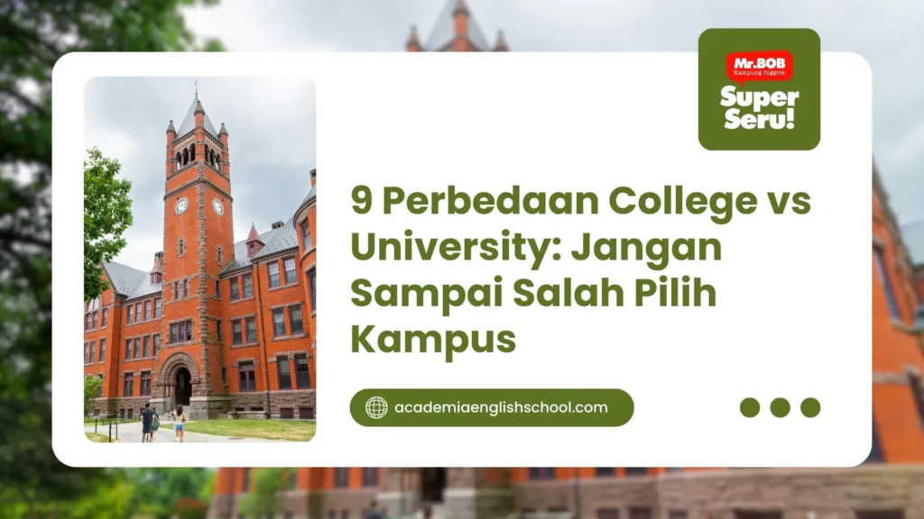 perbedaan college dan university