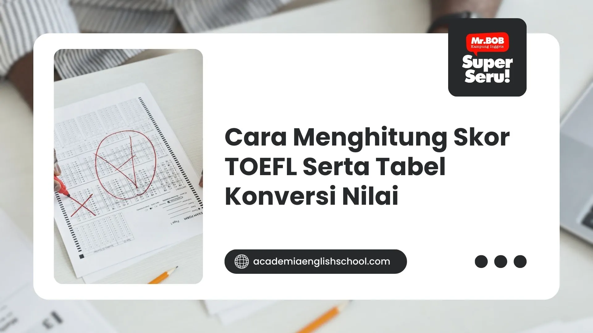 menghitung skor toefl