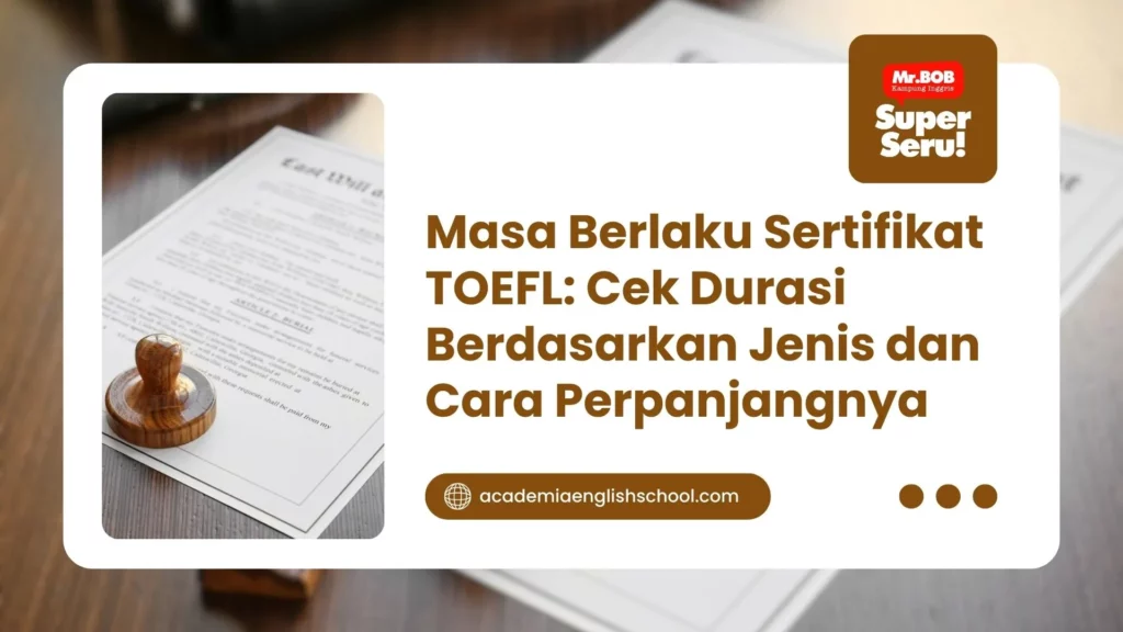 masa berlaku sertifikat toefl