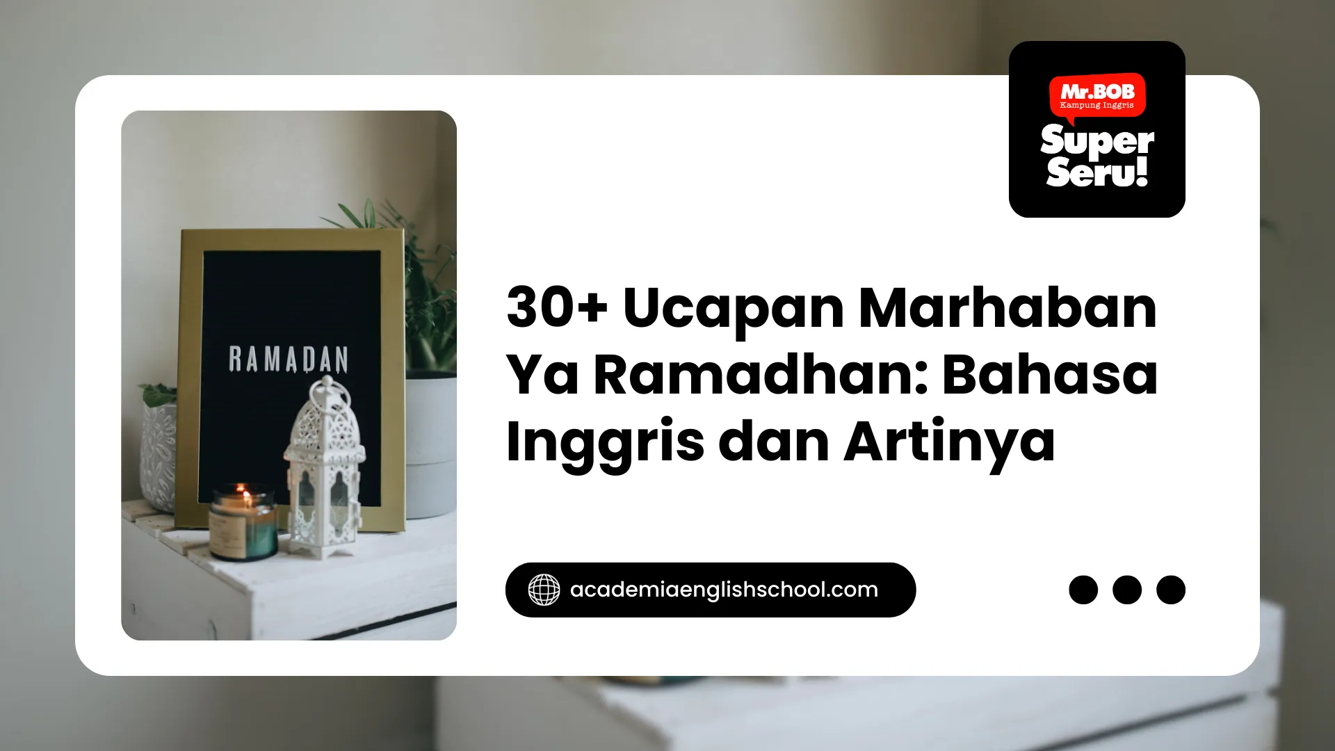 marhaban ya ramadhan bahasa inggris