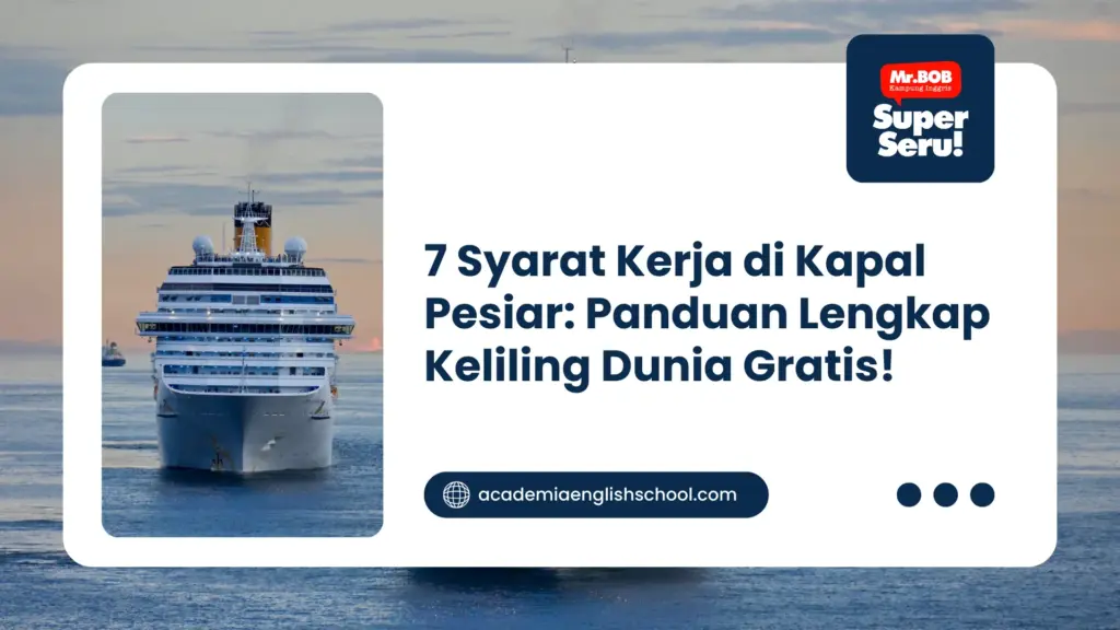 kerja di kapal pesiar