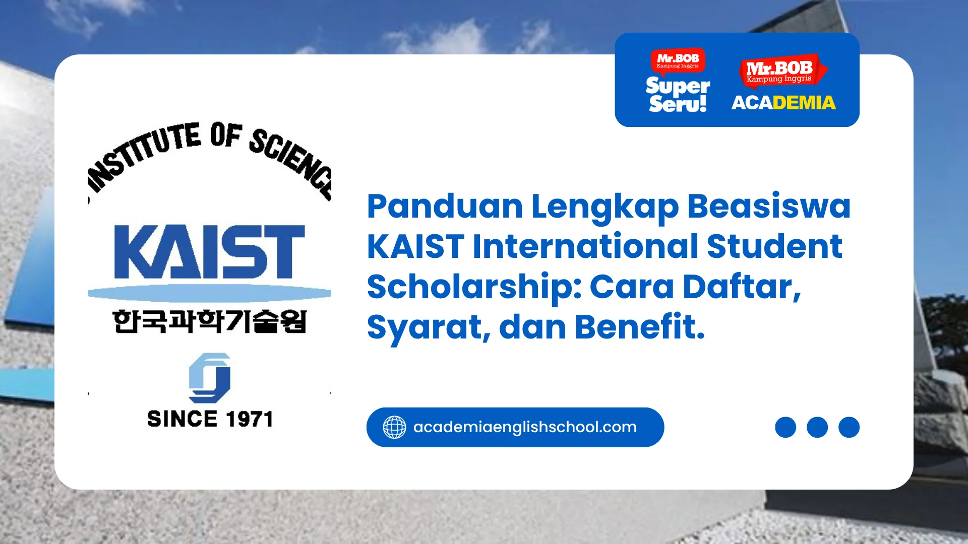 kaist international student scholarship