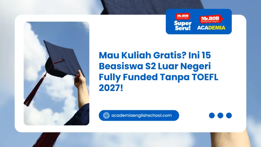 beasiswa s2 luar negeri fully funded tanpa toefl