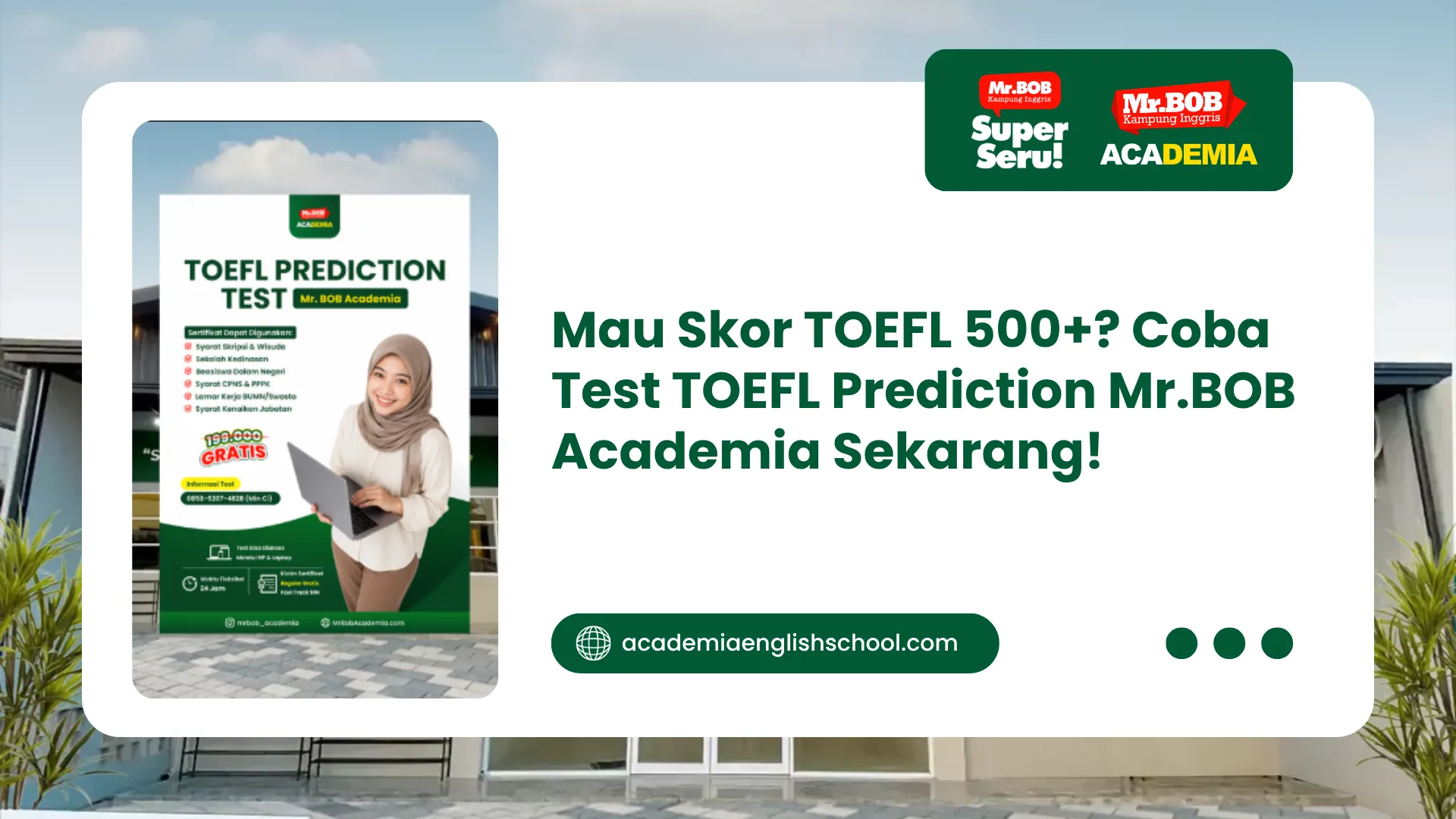toefl prediction test mr.bob academia