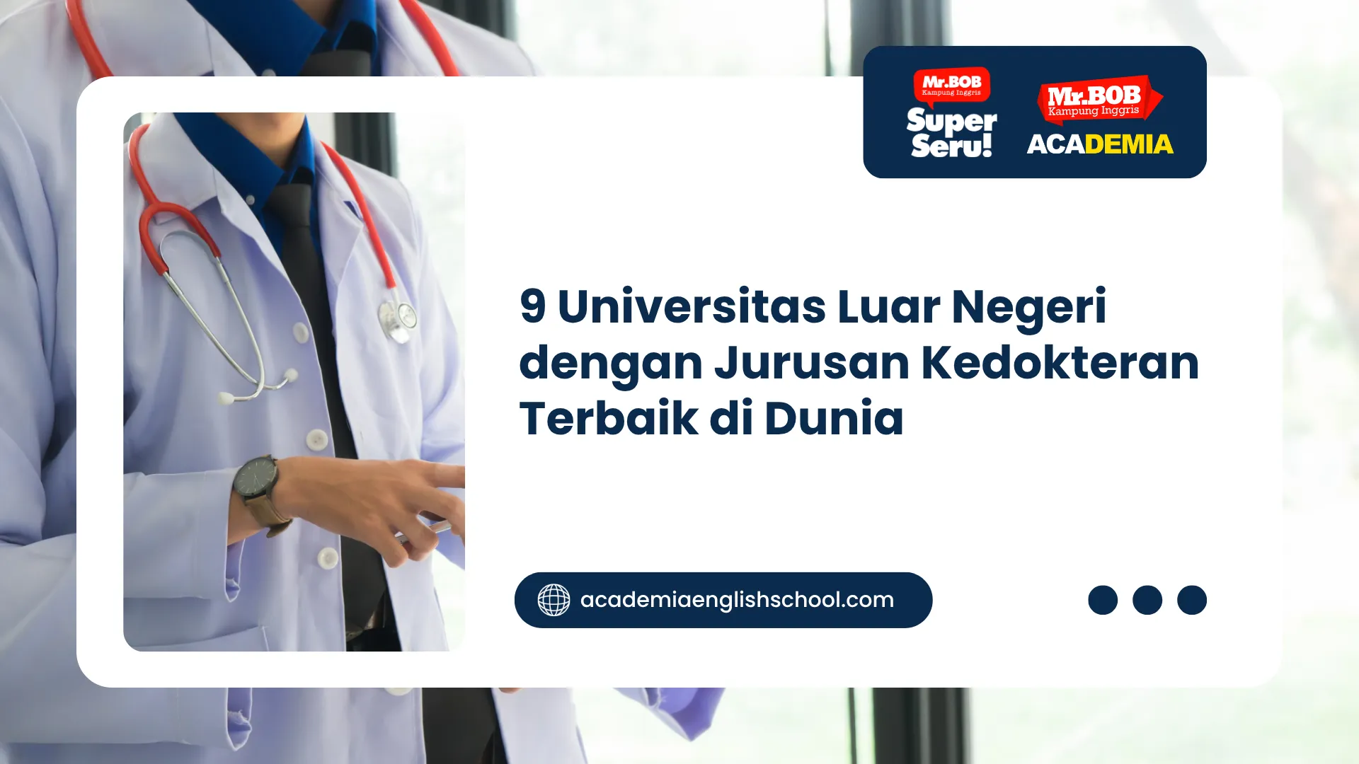 universitas luar negeri dengan jurusan kedokteran