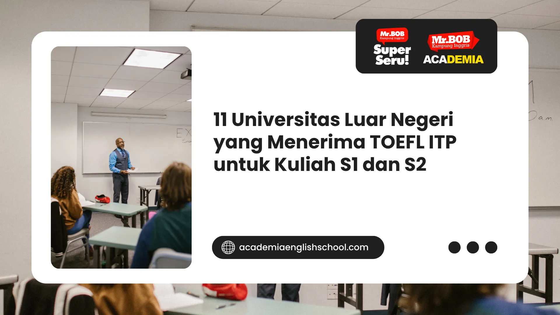 universitas luar negeri yang menerima toefl itp